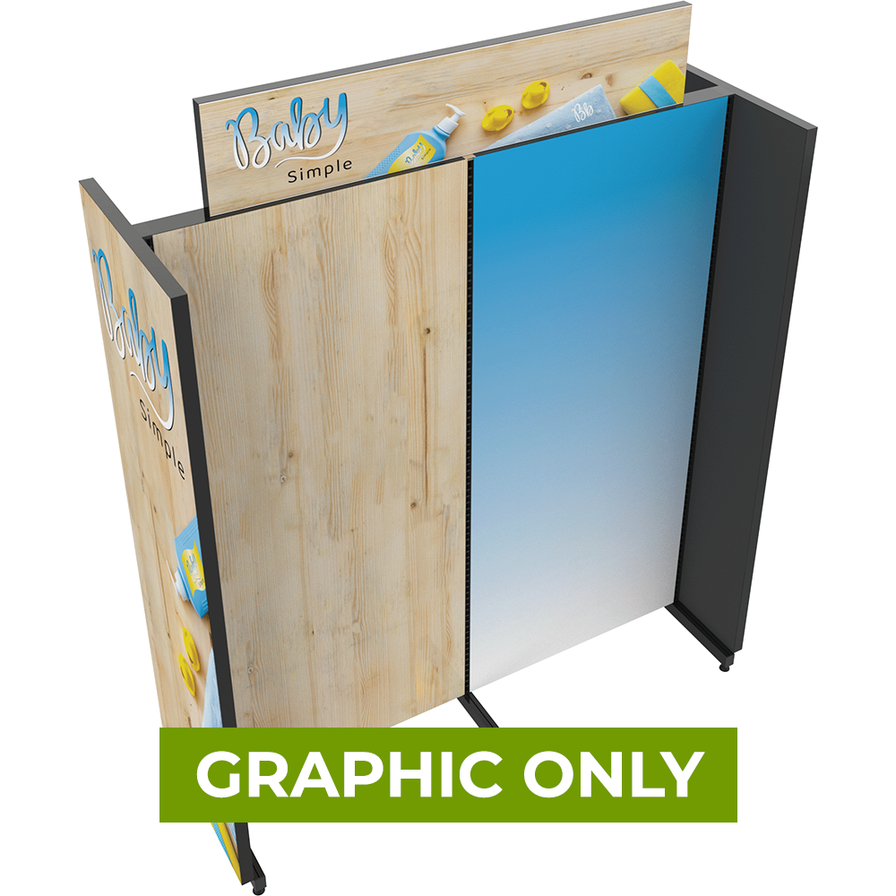 GAPHIC ONLY - MODIFY Gondola with Five Frames - 76.5"W x 96"H - Replacement Graphic