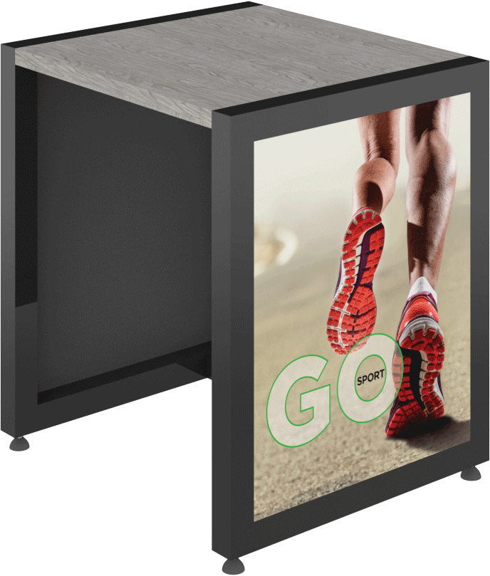 MODIFY Nesting Table 04 - 27"W x 30"H - Product Display with Graphics