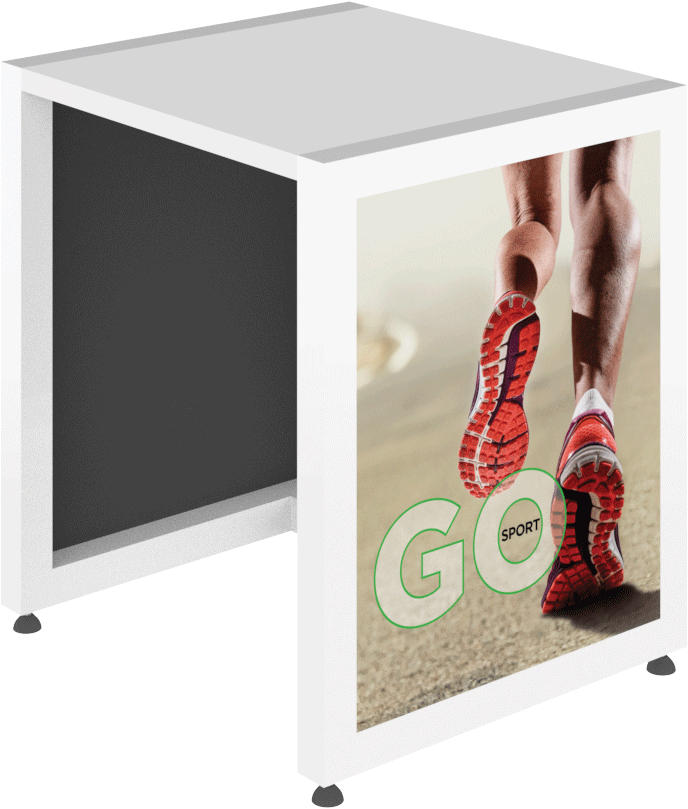 MODIFY Nesting Table 04 - 27"W x 30"H - Product Display with Graphics