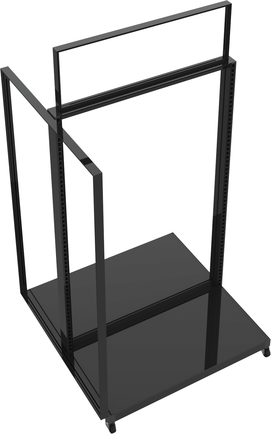 MODIFY Gondola with Three Frames  - 39"W x 61.5"H - Product Display with Graphics