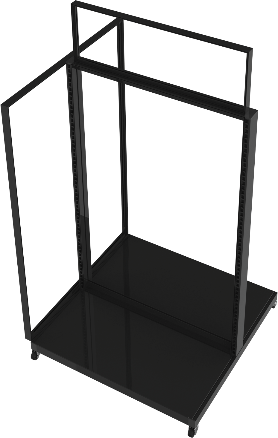 MODIFY Gondola with Three Frames  - 39"W x 61.5"H - Product Display with Graphics